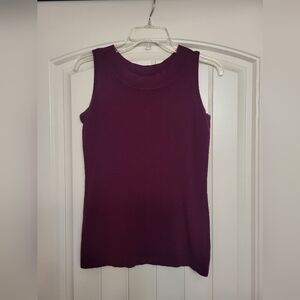 Women's Maroon/Purple Sleeveless Top